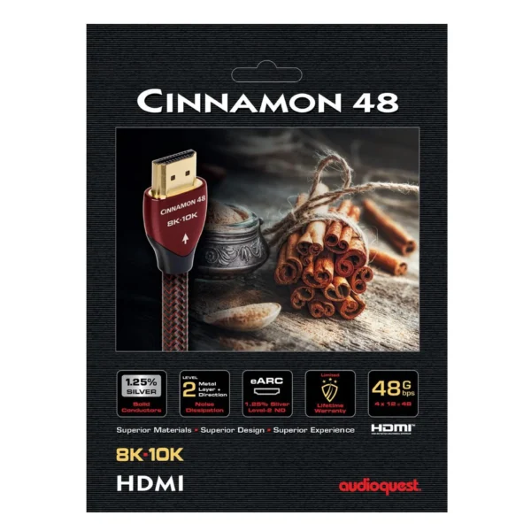 AudioQuest 8K HDMI Cable Cinnamon 48